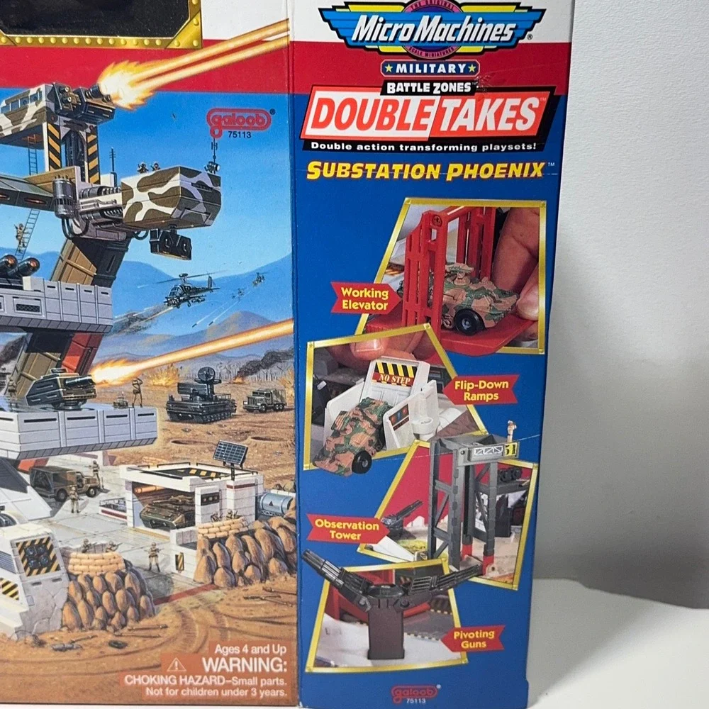 Galoob Micro Machines Military Substation Phoenix Double Takes Playset complete